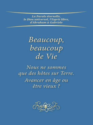 cover image of Beaucoup, beaucoup de Vie